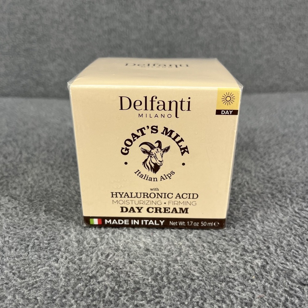 Delfanti Milano‎ Goat's Milk Day Cream Moisture 1.7 oz Hyaluronic Acid SEALED